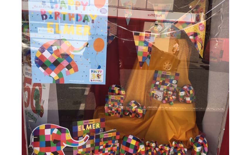 The Elmer display was won by Giddy Goat Toys in Manchester.